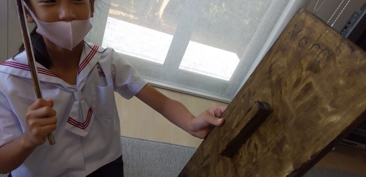 3年生Ｈちゃんの手作りのバイオリン【長崎市　ピアノ教室】